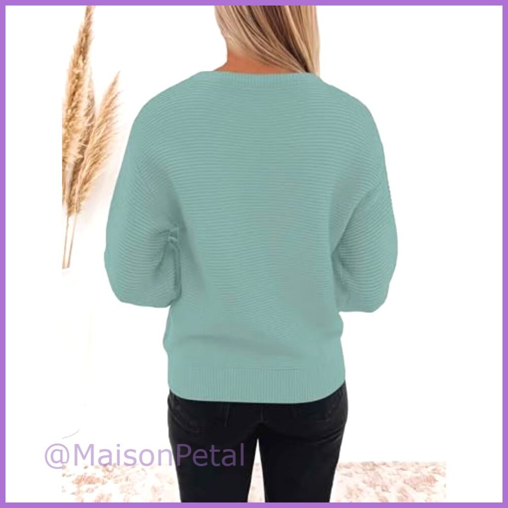 Viscose Rayon Polyester Knit Pullover Sweater Wit… - image 5